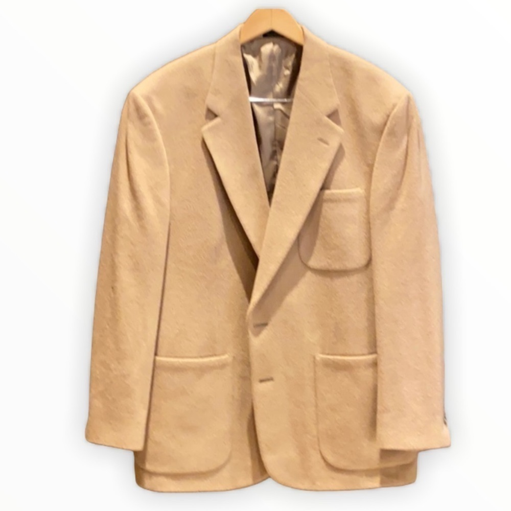 Eddie Bauer Blazer 100% camel hair Tan Blazer SZ 42R